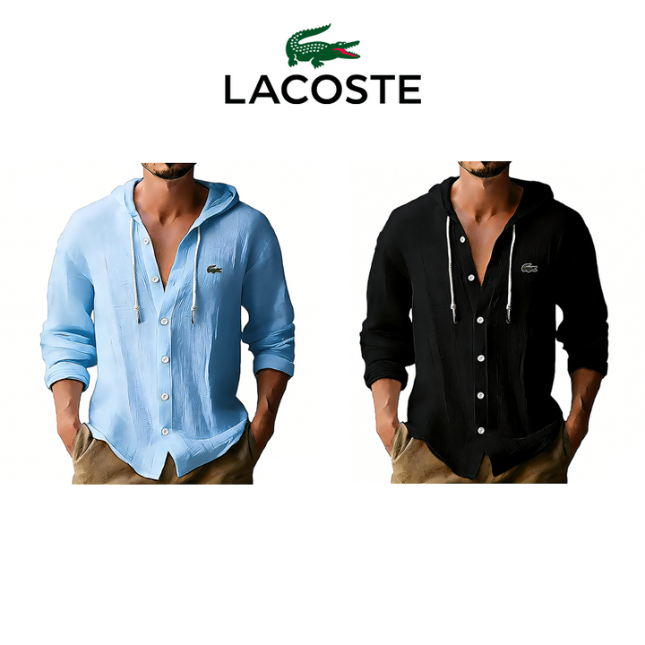 Lacoste® T-shirt à capuche pour homme, à porter au quotidien, lot de 2 pièces