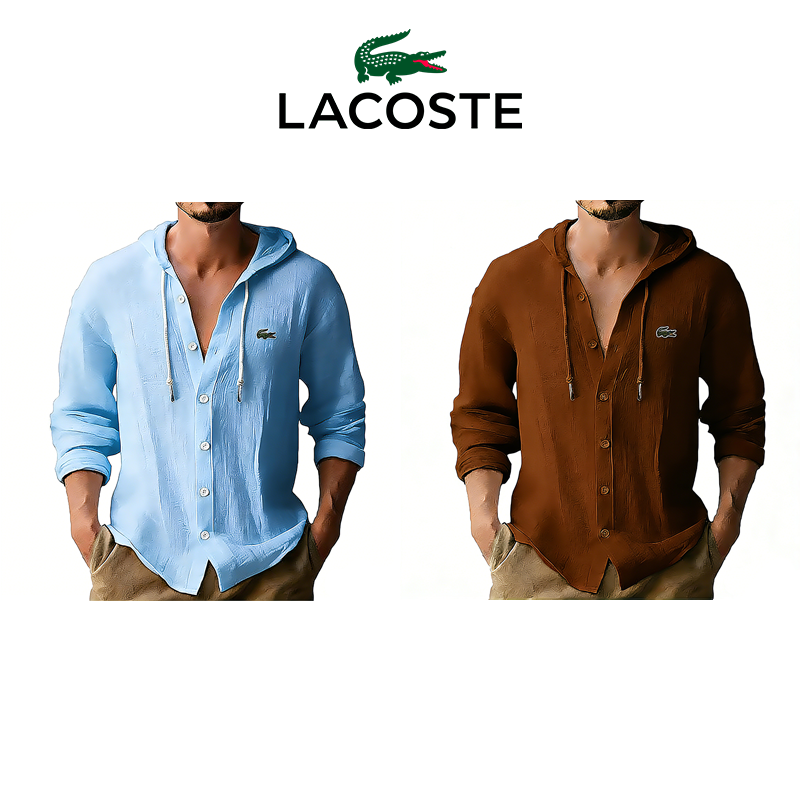 Lacoste® T-shirt à capuche pour homme, à porter au quotidien, lot de 2 pièces