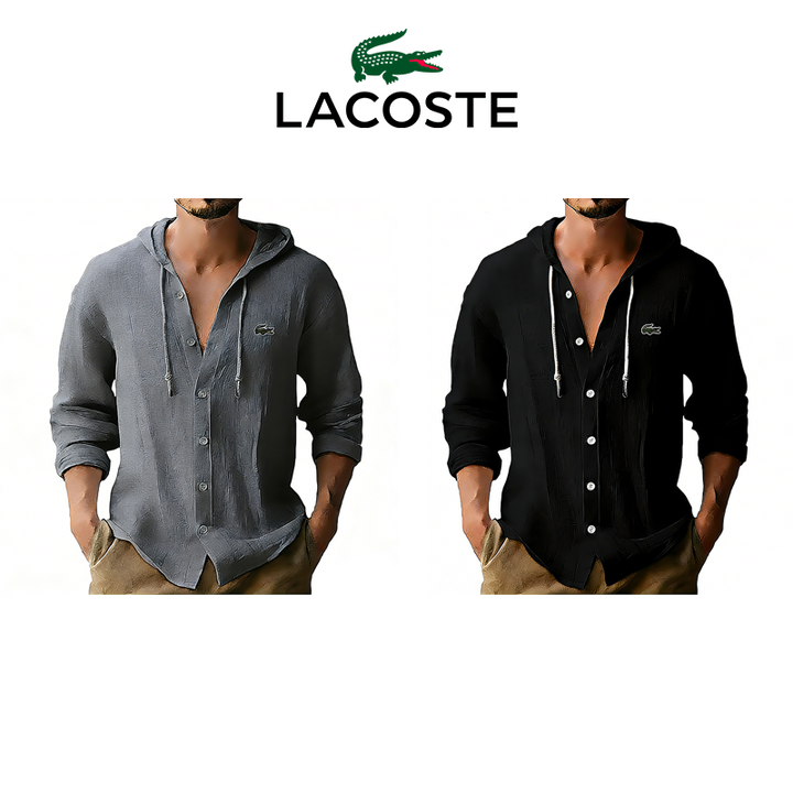 Lacoste® T-shirt à capuche pour homme, à porter au quotidien, lot de 2 pièces