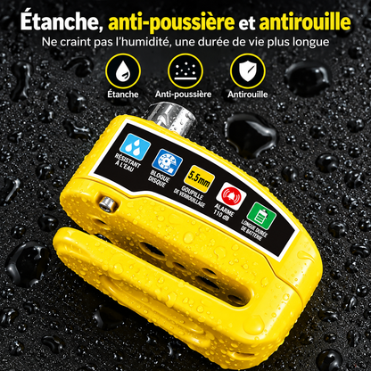 Antivol Bloque-Disque avec Alarme pour Moto & Scooter