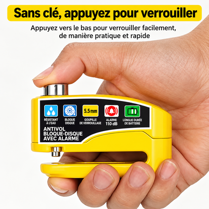 Antivol Bloque-Disque avec Alarme pour Moto & Scooter