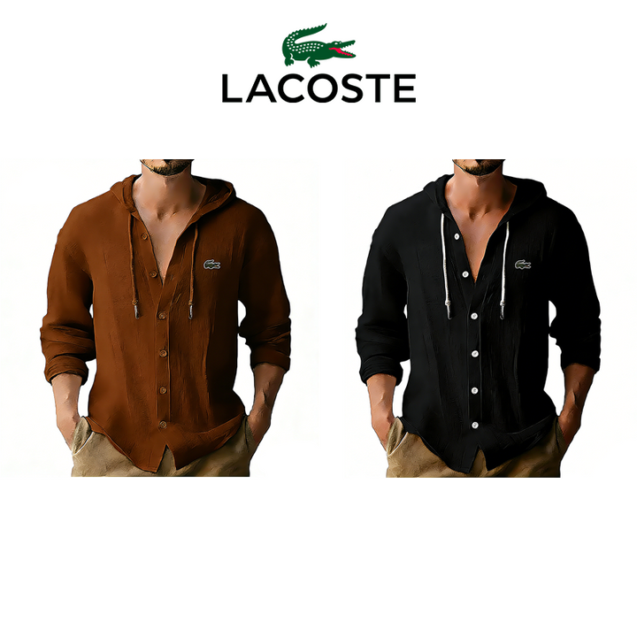Lacoste® T-shirt à capuche pour homme, à porter au quotidien, lot de 2 pièces